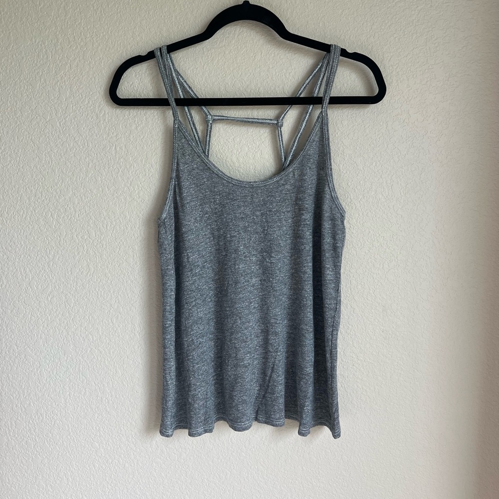 Lanston Grey Strappy Tank Top